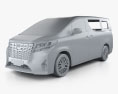 Toyota Alphard (CIS) 2018 3d model clay render