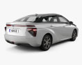Toyota Mirai mit Innenraum 2017 3D-Modell Rückansicht