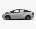Toyota Mirai con interni 2017 Modello 3D vista laterale