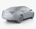 Toyota Corolla LE Eco (US) з детальним інтер'єром 2017 3D модель