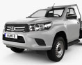 Toyota Hilux Cabina Simple Alloy Tray SR 2018 Modelo 3D
