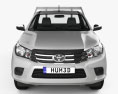 Toyota Hilux Cabina Simple Alloy Tray SR 2018 Modelo 3D vista frontal
