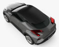 Toyota C-HR Concepto 2019 Modelo 3D vista superior
