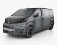 Toyota Proace 2019 3D 모델  wire render
