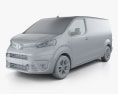 Toyota Proace 2019 3D模型 clay render