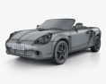 Toyota MR2 Roadster 2005 3D-Modell wire render