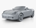 Toyota MR2 Roadster 2005 3D-Modell clay render