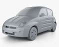 Toyota WiLL Vi Canvas Top 2001 3d model clay render