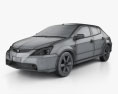 Toyota WiLL VS 2004 3D-Modell wire render