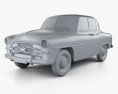 Toyota Crown Deluxe 1955 3d model clay render