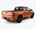 Toyota Tundra Double Cab TRD Pro 2017 3d model back view