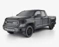 Toyota Tundra Cabine Dupla TRD Pro 2017 Modelo 3d wire render