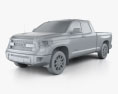 Toyota Tundra 双人驾驶室 TRD Pro 2017 3D模型 clay render