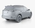 Toyota RAV4 하이브리드 인테리어 가 있는 2019 3D 모델 