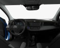 Toyota RAV4 híbrido com interior 2019 Modelo 3d dashboard