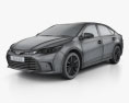 Toyota Avalon Limited 2018 3D模型 wire render