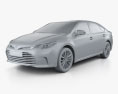 Toyota Avalon Limited 2018 3D模型 clay render