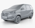 Toyota Avanza SE 2018 3D 모델  clay render
