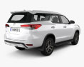 Toyota Fortuner VXR 2019 3D модель back view