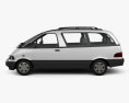 Toyota Previa 1999 3D 모델  side view