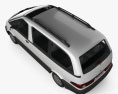 Toyota Previa 1999 3D 모델  top view