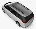 Toyota Previa SE 2019 3D模型 顶视图