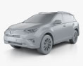Toyota RAV4 VXR 2019 3D-Modell clay render