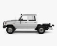 Toyota Land Cruiser (VDJ79R) Cabine Dupla Chassis 2016 Modelo 3d vista lateral