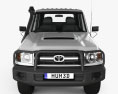 Toyota Land Cruiser (VDJ79R) Cabine Double Chassis 2016 Modèle 3d vue frontale