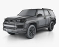 Toyota 4Runner Limited 2019 3d model wire render