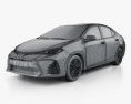 Toyota Corolla SE (US) 2016 3D 모델  wire render
