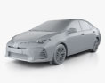 Toyota Corolla SE (US) 2016 3D-Modell clay render