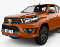 Toyota Hilux Подвійна кабіна Revo TRD Sportivo 2019 3D модель