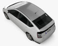 Toyota Prius base 2009 3D模型 顶视图