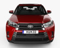 Toyota Highlander SE 2018 3D модель front view