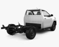 Toyota Hilux Workmate Einzelkabine Chassis 2018 3D-Modell Rückansicht