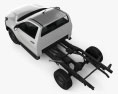 Toyota Hilux Workmate Einzelkabine Chassis 2018 3D-Modell Draufsicht