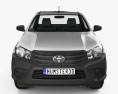 Toyota Hilux Workmate 单人驾驶室 Chassis 2018 3D模型 正面图