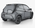 Toyota Aygo x-clusiv 3-Türer mit Innenraum 2017 3D-Modell