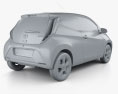 Toyota Aygo x-clusiv 3-Türer mit Innenraum 2017 3D-Modell