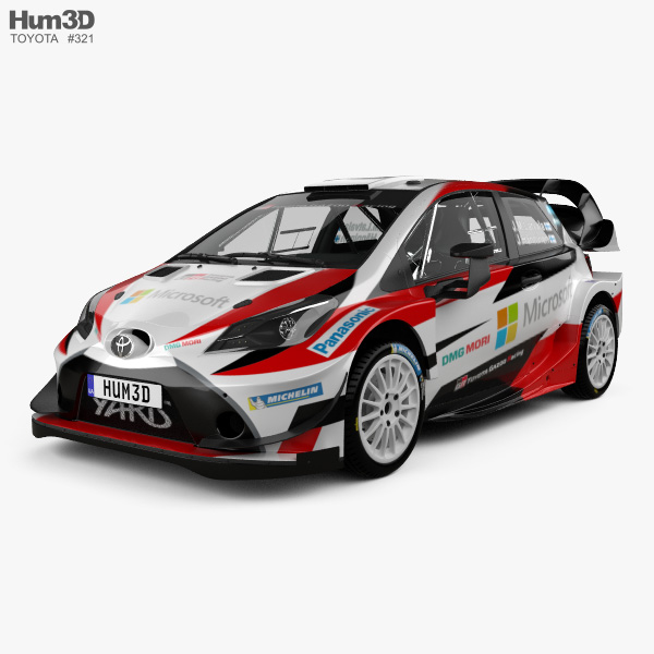 Toyota Yaris WRC 2018 3D model