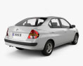 Toyota Prius (JP) 2000 3D模型 后视图