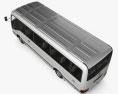 Toyota Coaster Deluxe bus 2016 3d model top view