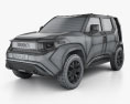 Toyota FT-4X 2019 3D-Modell wire render