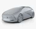 Toyota Konzept-i 2018 3D-Modell clay render