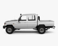 Toyota Land Cruiser J79 Double Cab Pickup 2016 3d model side view
