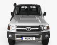 Toyota Land Cruiser J79 Double Cab Pickup 2016 3d model front view