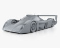 Toyota GT-One Road Car 1999 3D-Modell clay render