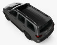 Toyota Sequoia TRD Sport 2020 Modello 3D vista dall'alto