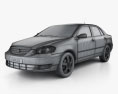 Toyota Corolla CE US-spec 2007 3Dモデル wire render